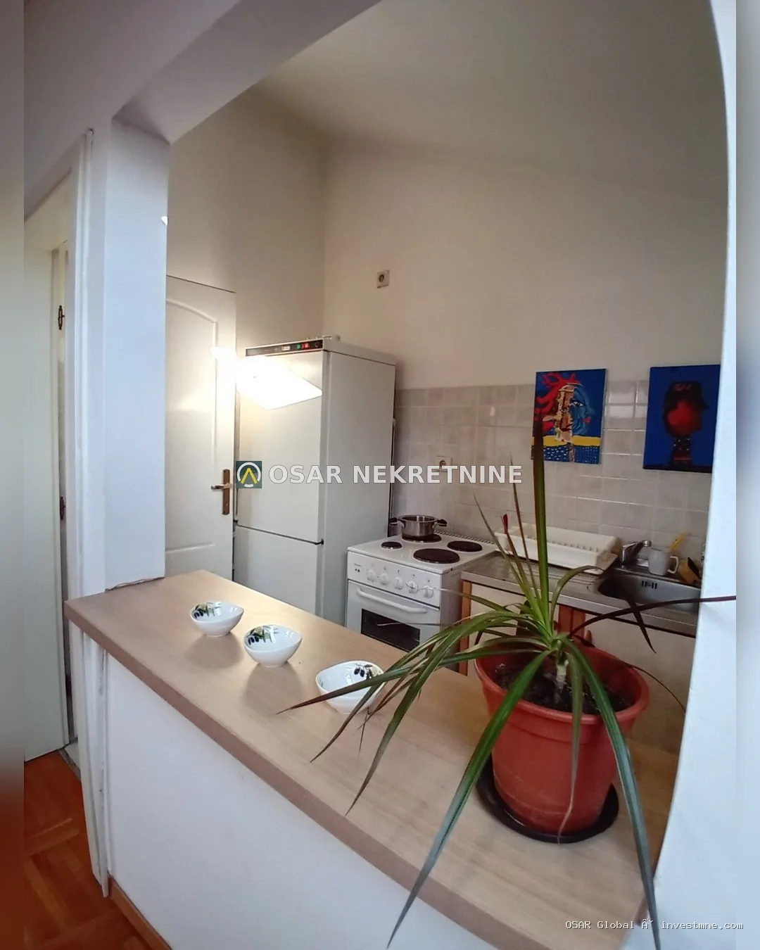 Preko Morača'da Kiralık 1+1, 45 m² Mobilyalı Daire