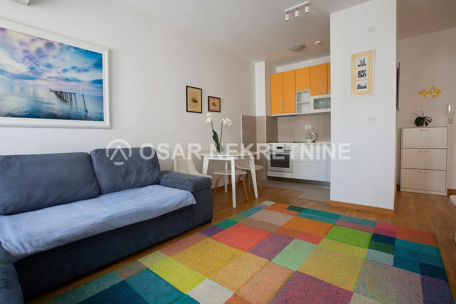 Podgorica, City Kej'de Kiralık 1+1 Modern Daire, 43 m²